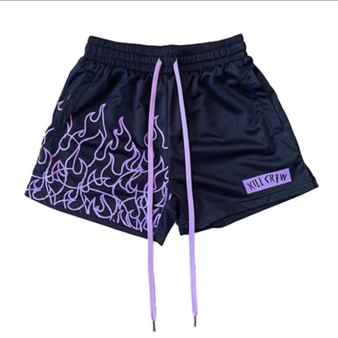 Summer printed American shorts for men's basketball, breathable quick drying running shorts, high street loose casual pants, trendy