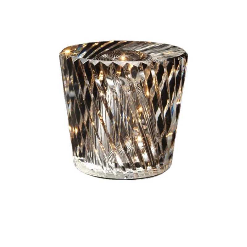 Diamond LED rechargeable table lamp new crystal light bar desk lamp creative bedroom bedside atmosphere lightM251125
