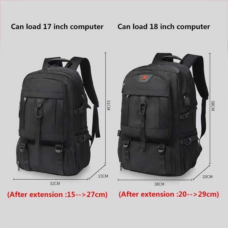 Designer bag 50L 80L Large Travel Backpack Men Separate Shoe Compartment Business Bag Outdoor Sports Waterproof Man Black Storage Backpacks