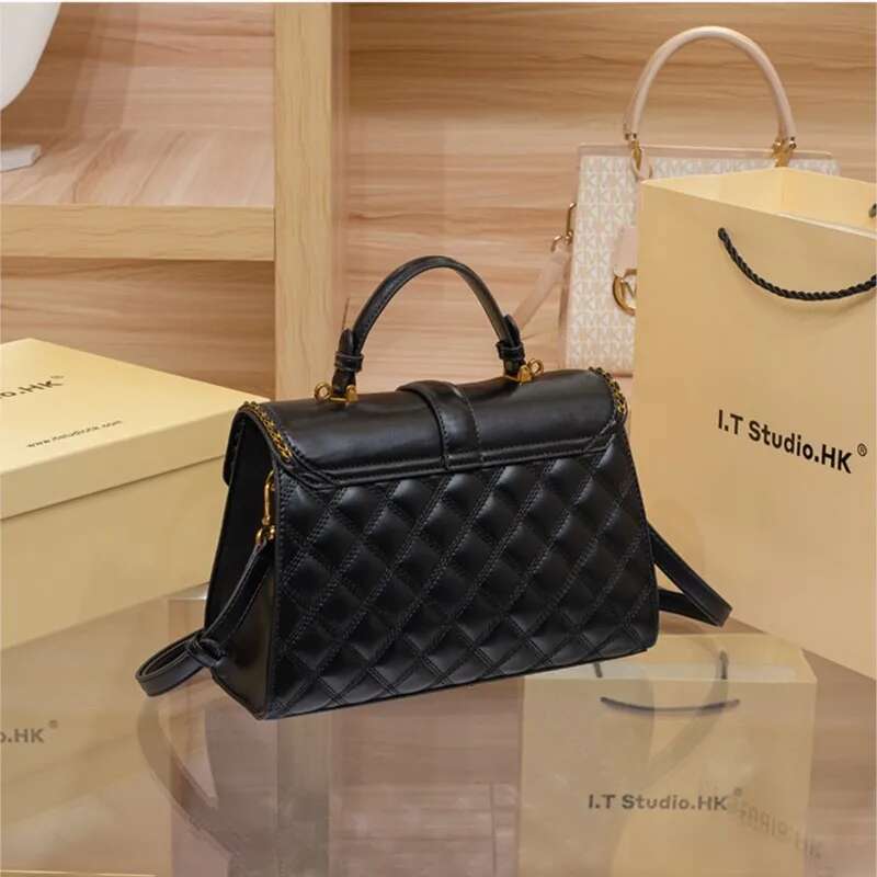 Women's Handbag Dia Grid Bag 2025 New Autumn And Winter High-End Feeling Light Explosive Single Shoulder Crossbody Ba