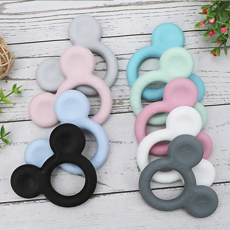 5/10pcs Baby Silicone Teether Food Grade Silicone Bead Pacifier Clip Pendant Accessories Baby Teething Teether Toys G251125