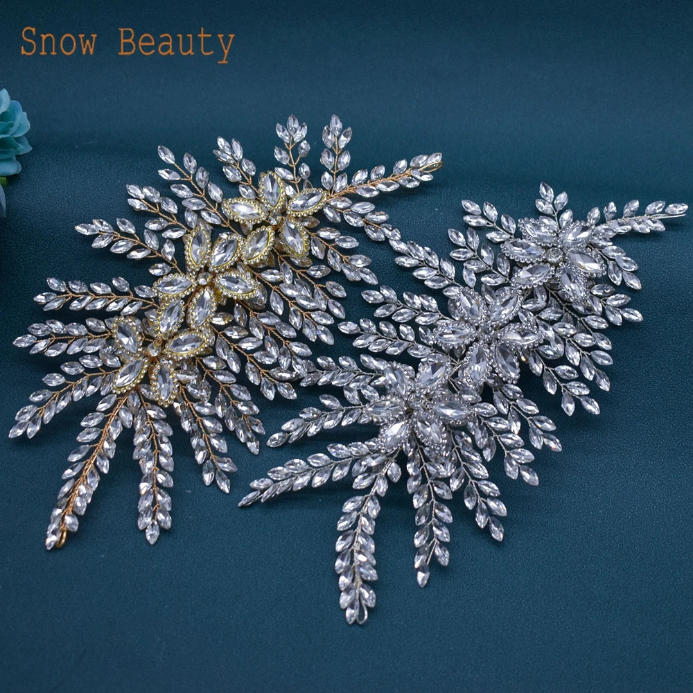 DZ012 Rhinestone Headband for Brides Pageant Tiara Bridal Headdress Wedding Hair Ornaments Elegant Princess Bridesmaid Headwear 250420
