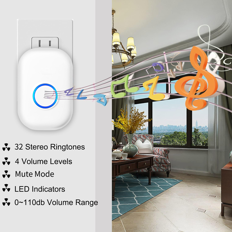 Wireless Long-Range Doorbell: Battery & AC Power Options | Factory Direct Pricing