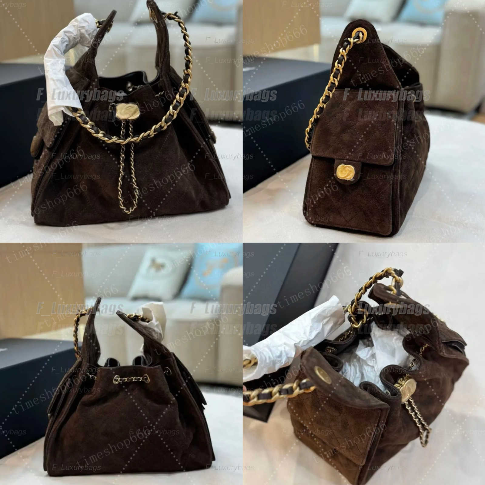 Shoulder Bags 12A Top Quality 25 Bag Suede Bag Designer Bag Woman Cowhide Genuine Leather Large Capacity 25 Hobo Bag Luxury Chain Metal Underarm Bag Lady Crossbody Bag