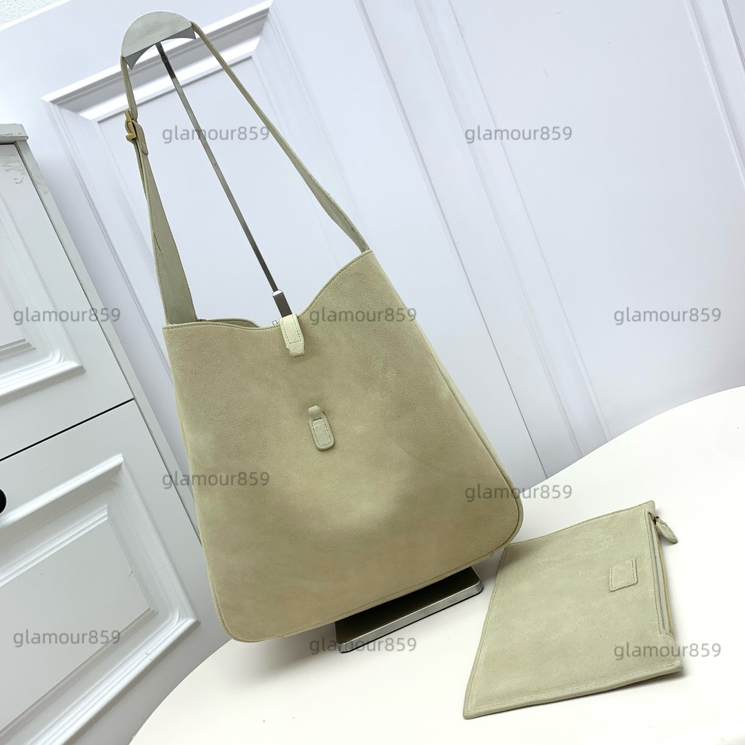 Shoulder Bags Designer Drawstring Totes Underarm Hobo Handbag for woman Fashion classic Suede leather shopping bag womens purse LE5A7 messenger Bag PR