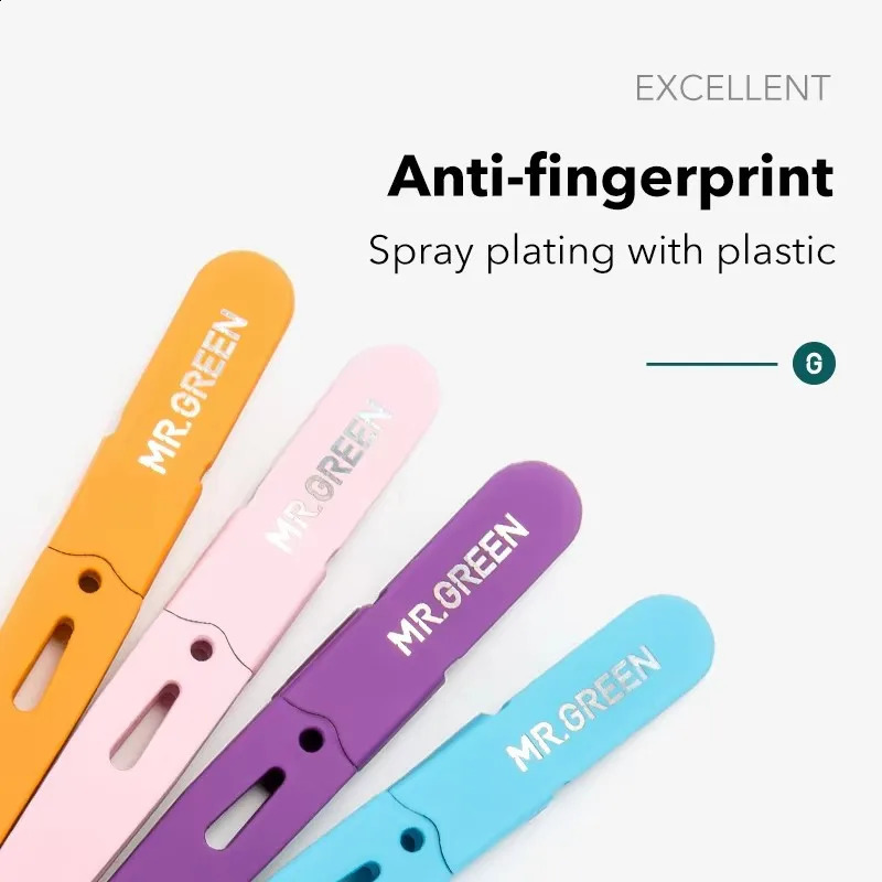 MR.GREEN Eyebrow Tweezer Colorful Hair Beauty Fine Hairs Puller Stainless Steel Slanted Eye Brow Clips Removal Makeup Tools 250422