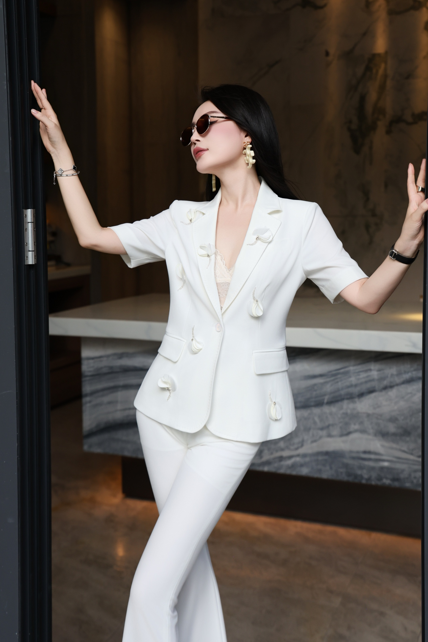 Womens Vest suits dress Vogue Paris Fashion Week Show Customized Fashion Tailored suits.M58