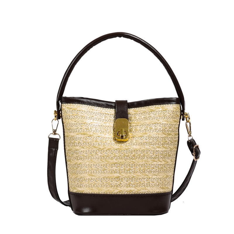 New Free Delivery Designer Shoes By 2025 Fashionable Handheld For Women 2024 High Quality Grass Woven Single Shoulder Crossbody Casual Bucket Bag