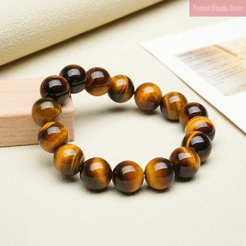High Quality Yellow Tiger Eye Stone Bracelet Natural Stone Handmade Fine Bangles Handmade Healing Reiki Yoga Jewelry 6/8/10/12mm J251125