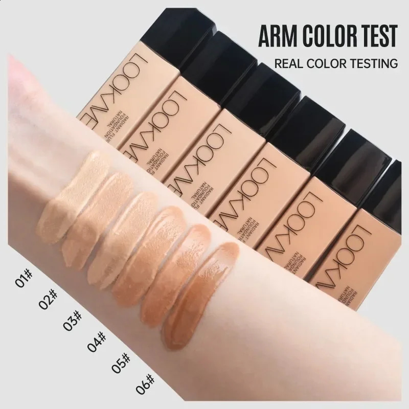 A full set of matte foundation longlasting moisturizing and bright concealer liquid waterproof CC cream basic cosmetics 250415