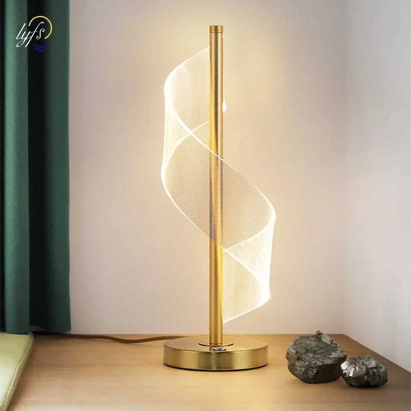 Nordic LED Table Lamp Indoor Lighting Dimmable Touch Switch Bedroom Bedside Light Living Room Hotel Novelty Decoration Desk LampM251125