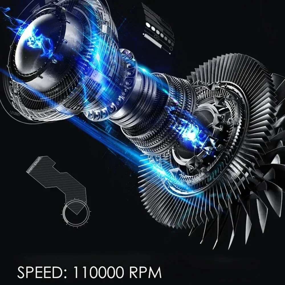 Light Weight High Speed 110000rpm Professional Negative Ion Blow Dryer Hair Care Salon/Barber Low Noise