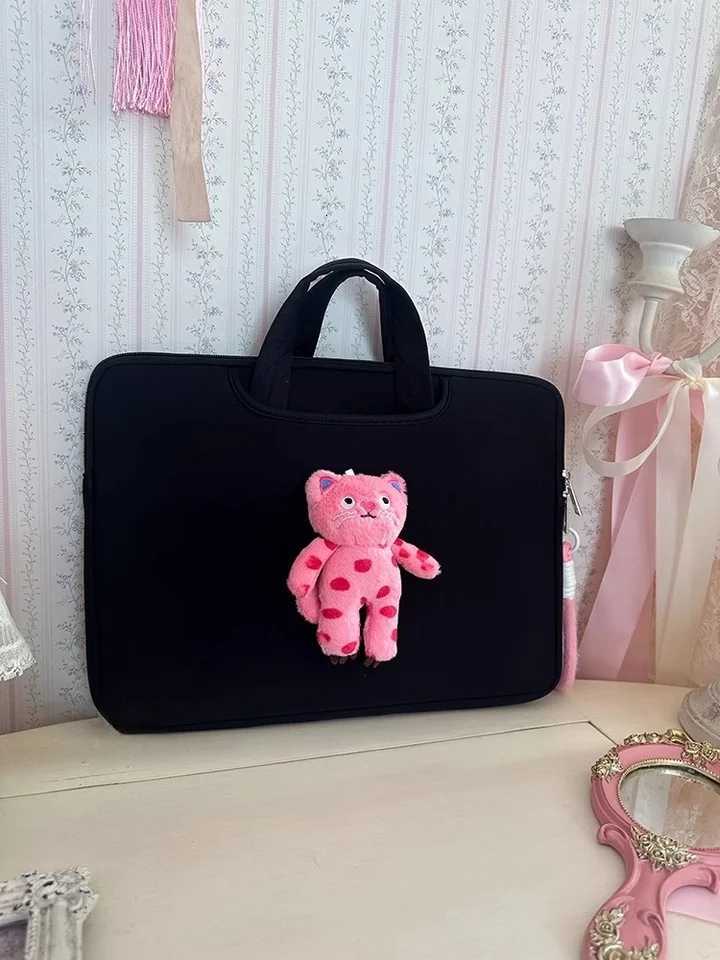 Ins Cat Cute Laptop Bag 13 133 14 15 156 16 Inch For Ipad Pro11 Macbook Air136 M3 Pro Dell Samsung Shockproof Notebook PouchT251125