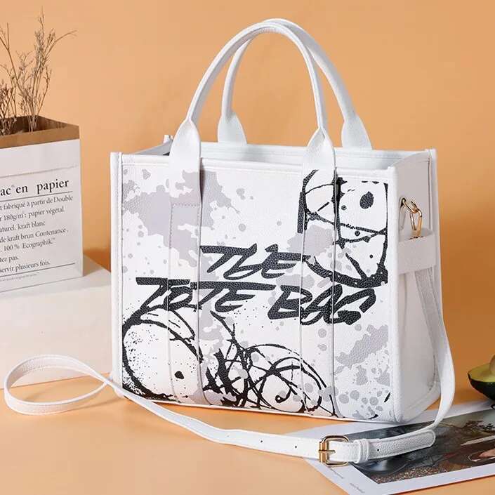 Luxury Designer Fashion Letters Tote Bag Designer Women Handbags Pu Leather Shoulder Crossbody Bags Large Capacity Shopper Purses