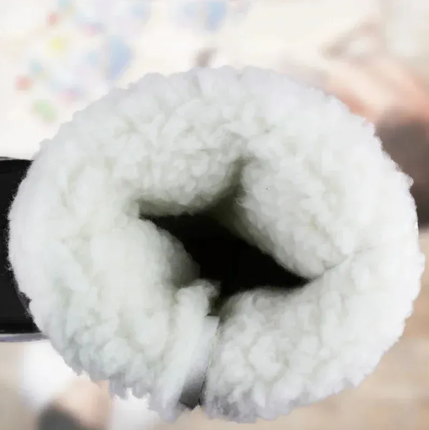 Free shipping Designer shoes White Women Winter Shoes Warm Plush Mid-calf Waterproof Rubber Non-slip Platform Snow Boots Female Plus