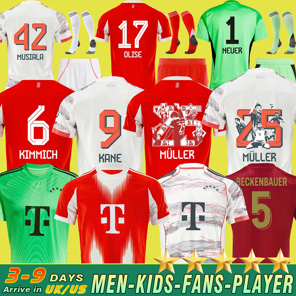 25 26 soccer jerseys MUSIALA football shirts GNABRY camisa de futebol KIMMICH Kit Neuer KANE BayernS OLISE Munich 125 Year Anniversary Beckenbauer LUIS DIAZ A10