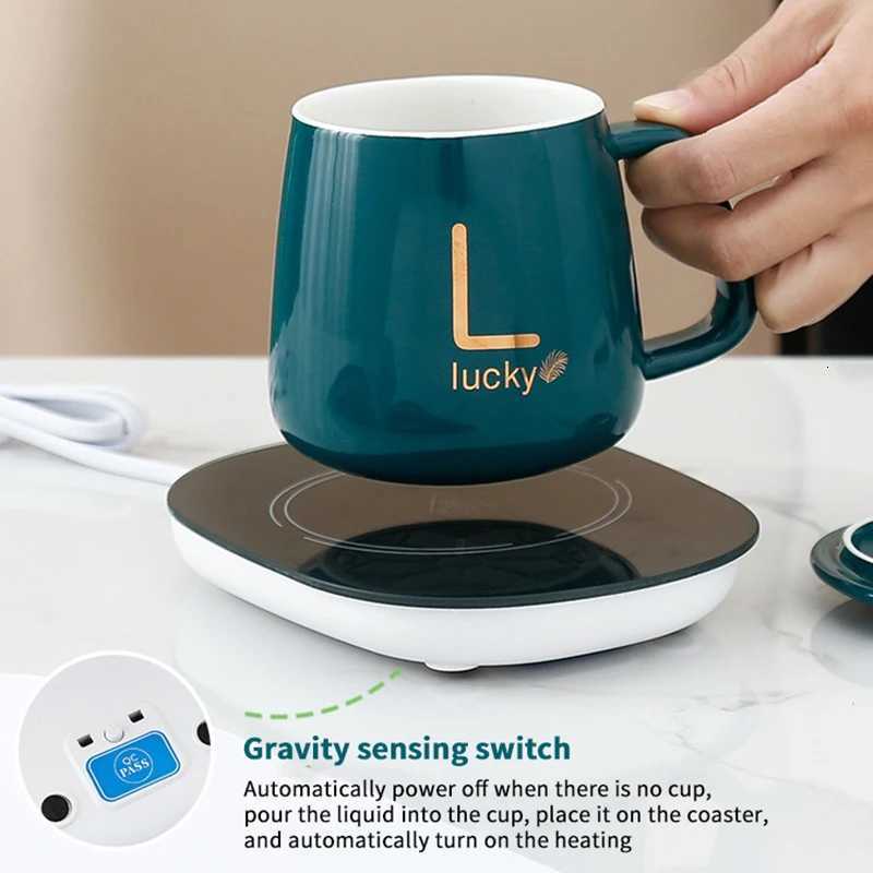 55 Thermostat Mugs Cup Ceramic Cup With Lid With Spoon Valentines Day Gift Box Coffee Mug For Office Or Home Use Portable Mea Y251125