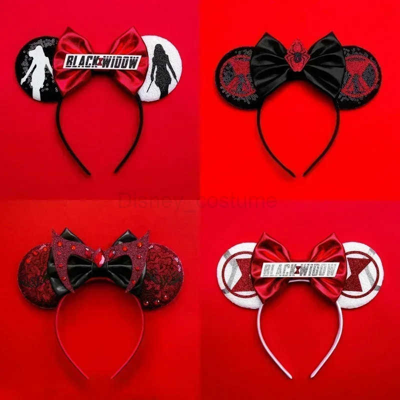 Disney Dead Pool Girl Headband Anti Hero Wade Winston Wilson Hair Accessories Female Marvel Ears Hair Childrens Day Gift X250425
