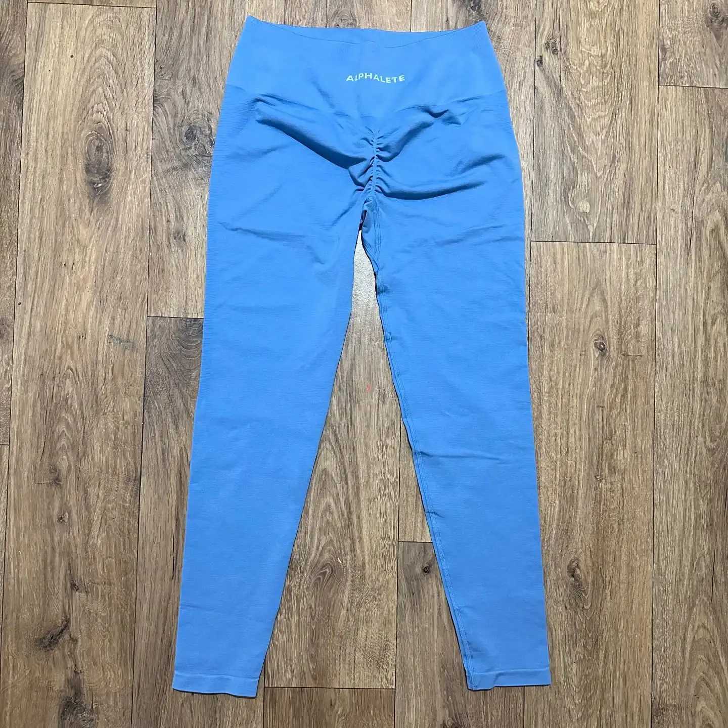 Gym Yoga Impact Seamless Alpha Long Legs High Waist Weight Loss Fitness Pants Exercise Hips Lift Yoga Seamless TightsC250425