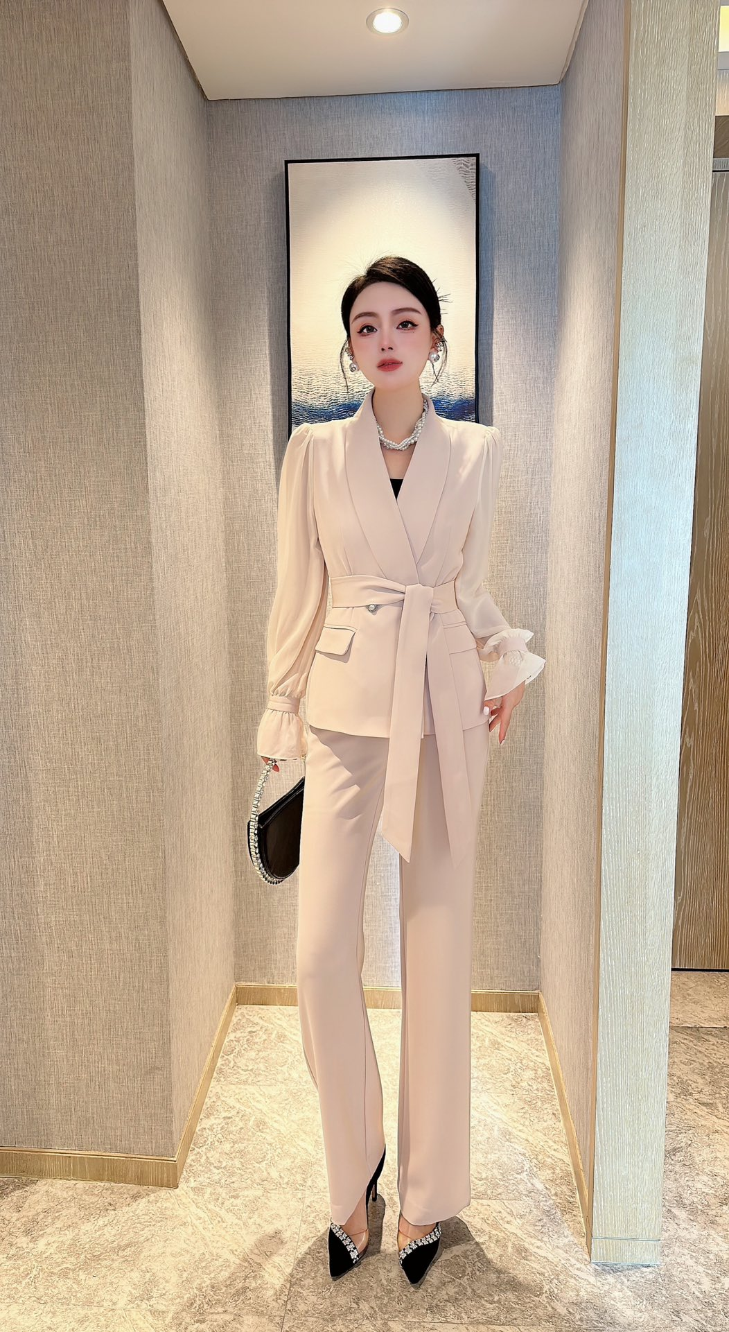 womens casual suits business Vogue Paris 2025 Fashion Week Show Customized Fashion Tailored clothing.M40