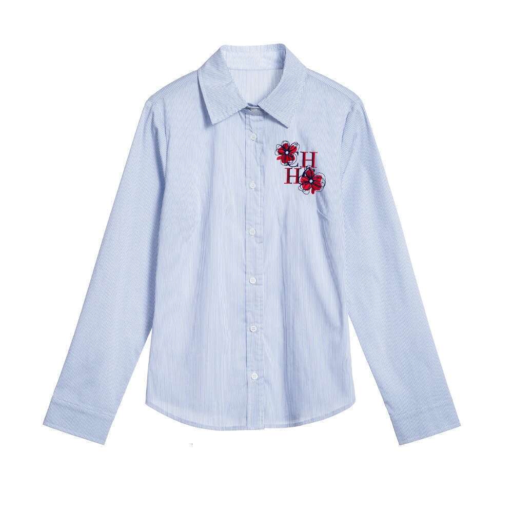 CHCH Fashion Minimalist Design New Stripe Slim Fit Business Commuter Office Women's Long Sleeve Shirt