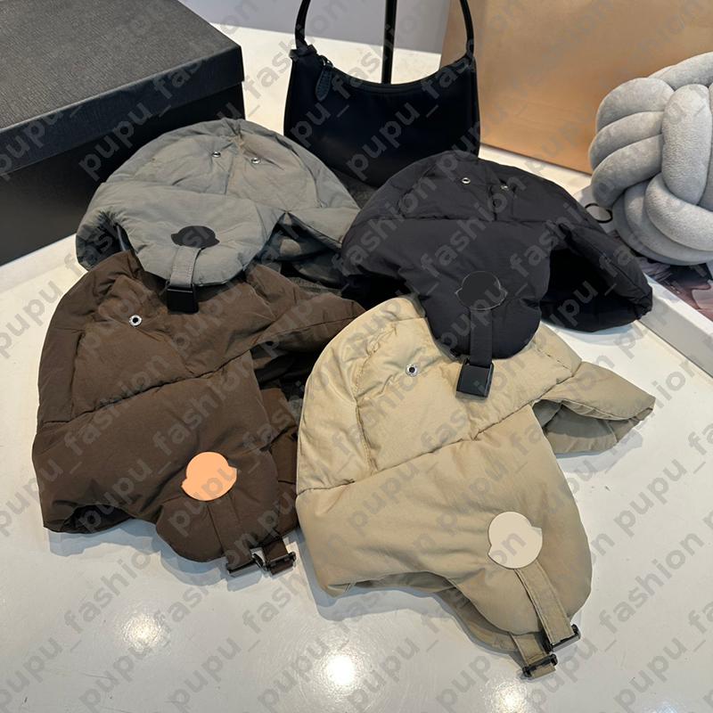 Fashion Luxury Trapper Hats Designer Ear Muffs Hat Men's Winter Thickened Pilot Warm Cap Designer Windproof Cold Riding Ear Trapping Hat Down-filled Cotton Hat