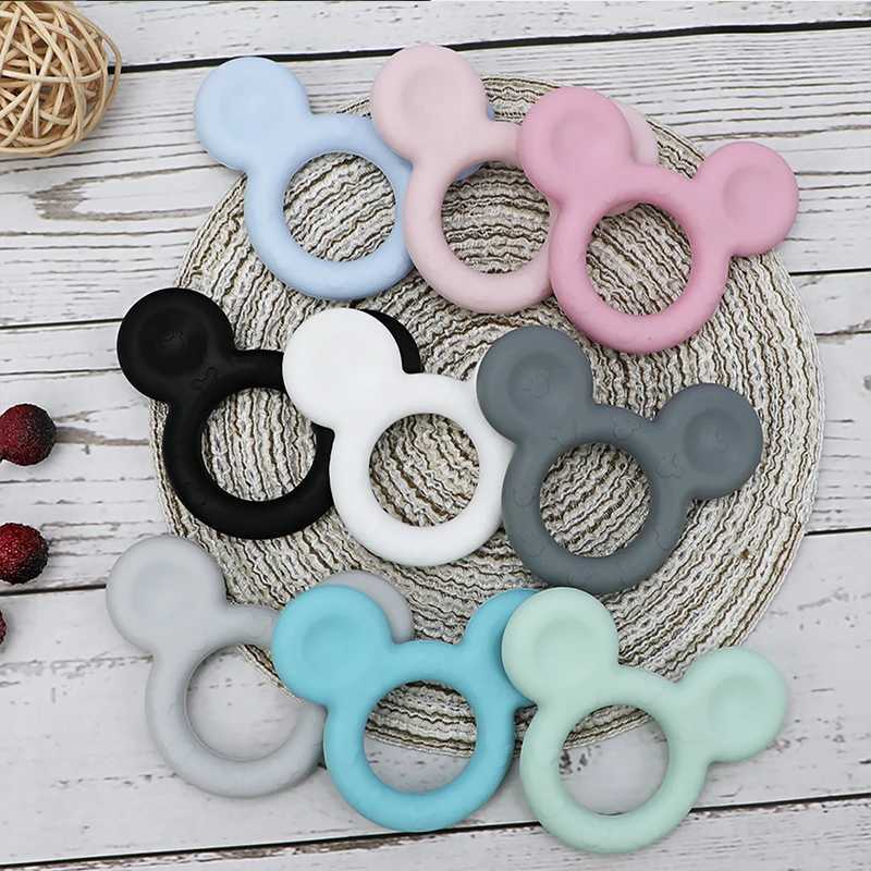 5/10pcs Baby Silicone Teether Food Grade Silicone Bead Pacifier Clip Pendant Accessories Baby Teething Teether Toys G251125