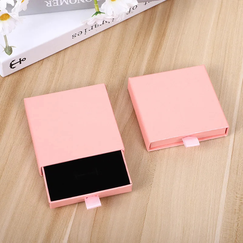 10Pcs Arrive Thin Kraft Paper Drawer Jewelry Packaging Greeting Card Necklace Bracelet Gift Package Case Boxes Drop 250424