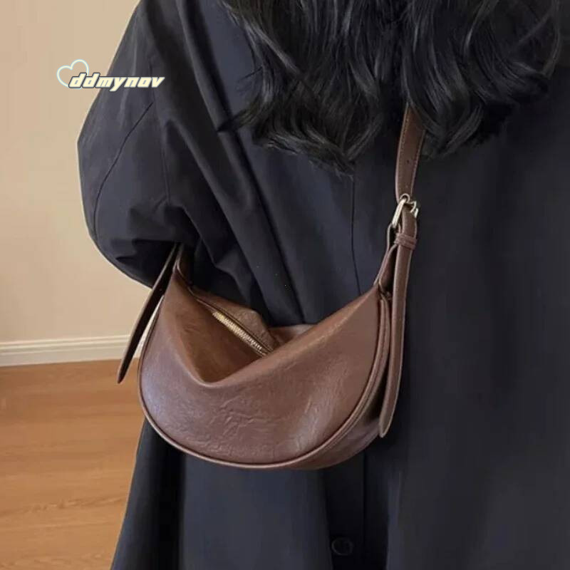 Large Capacity Handbags Crossbody for Women Solid Soft Shoulder Bags Female Casual Travel Hobos Bag Vintage Sac New ddmynov