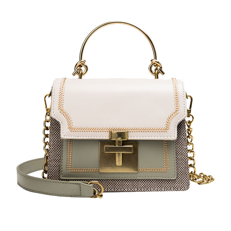 New Free Delivery Designer Shoes By 2025 Women's Handbag 2020 New Korean Version Ins Small Square Fashion Contrasting Chain Crossbody Shoulder Ba