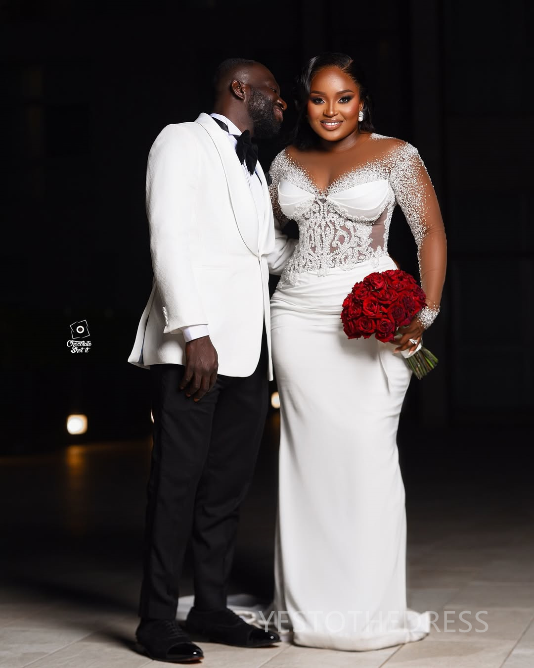 2024 Plus Size African Mermaid Wedding Dress Bridal Gowns For Bride Illusion Detachable Train Sheer Neck Beaded Lace Rhinestones Wedding Gowns For Bla