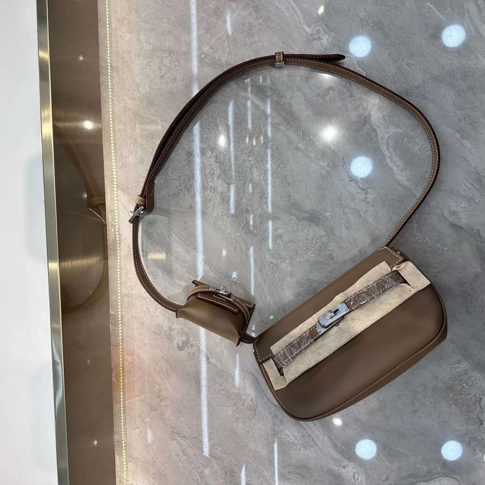 Mini Moove Kaili Two-In-One Shoulder Trendy Fashion Soft Genuine Leather Waist Bag Crossbody For Women