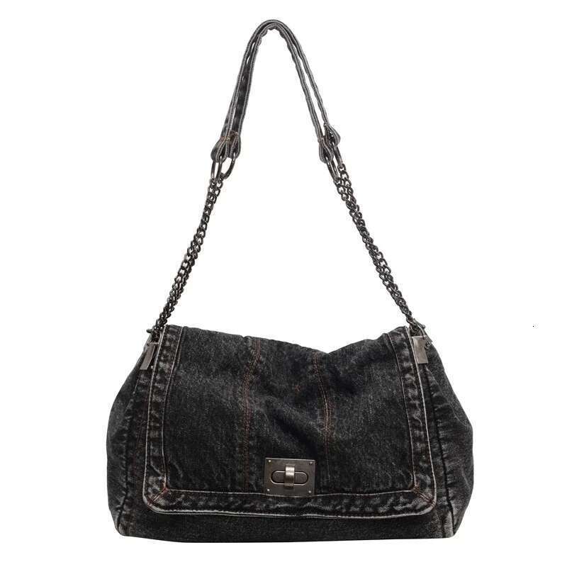 Designer Bag Casual Large Capacity Retro Denim Women's Chain Shoulder Crossbody Designer Bag Tote Bags Bolsos De Mujer