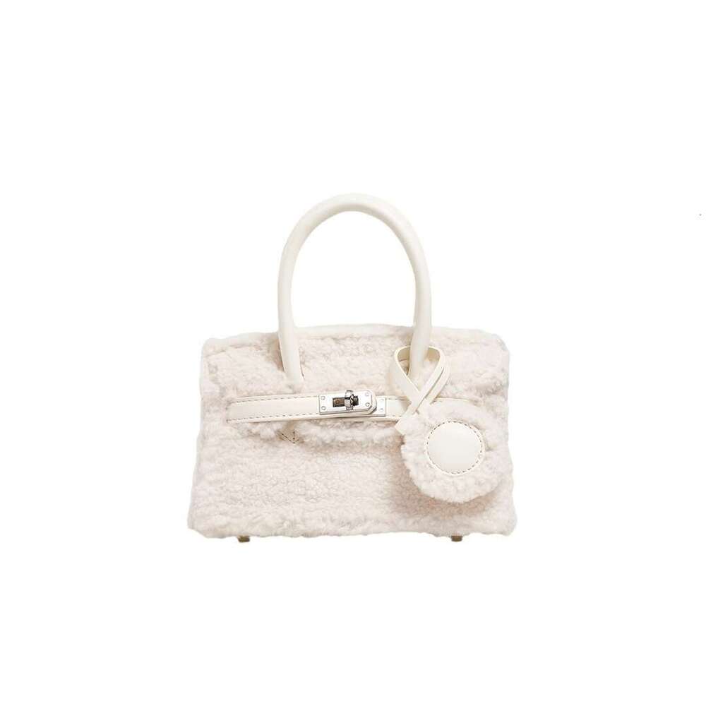 designer 2025 Autumn Winter Furry Crossbody Women's Plush Bag Lamb Wool Single Shoulder Handbag