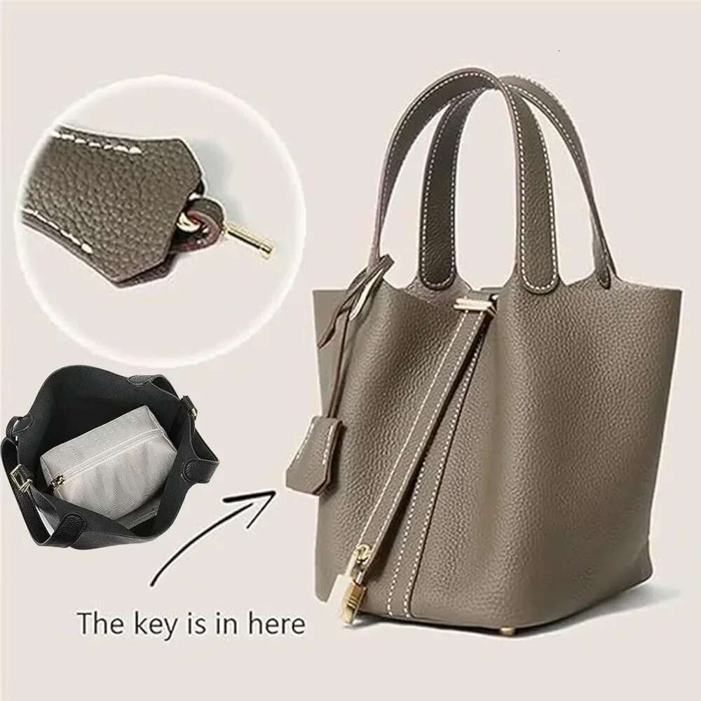 Designer Bag Ladies' Premium Bucket With Inner Liner, Classic Handbag, Fashionable Commuting Women's Bag, Versatile Set Bag