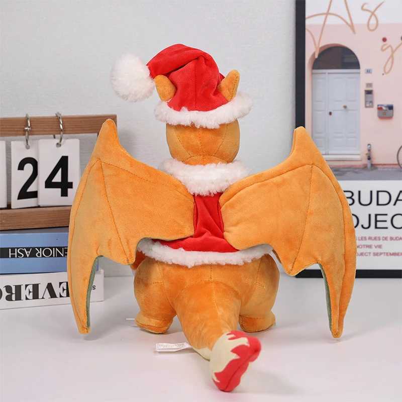 Anime Plush Doll Christmas Charizard Animal Stuffed Plushie Peluche Toys Xmas Birthday Gifts Kids H251125