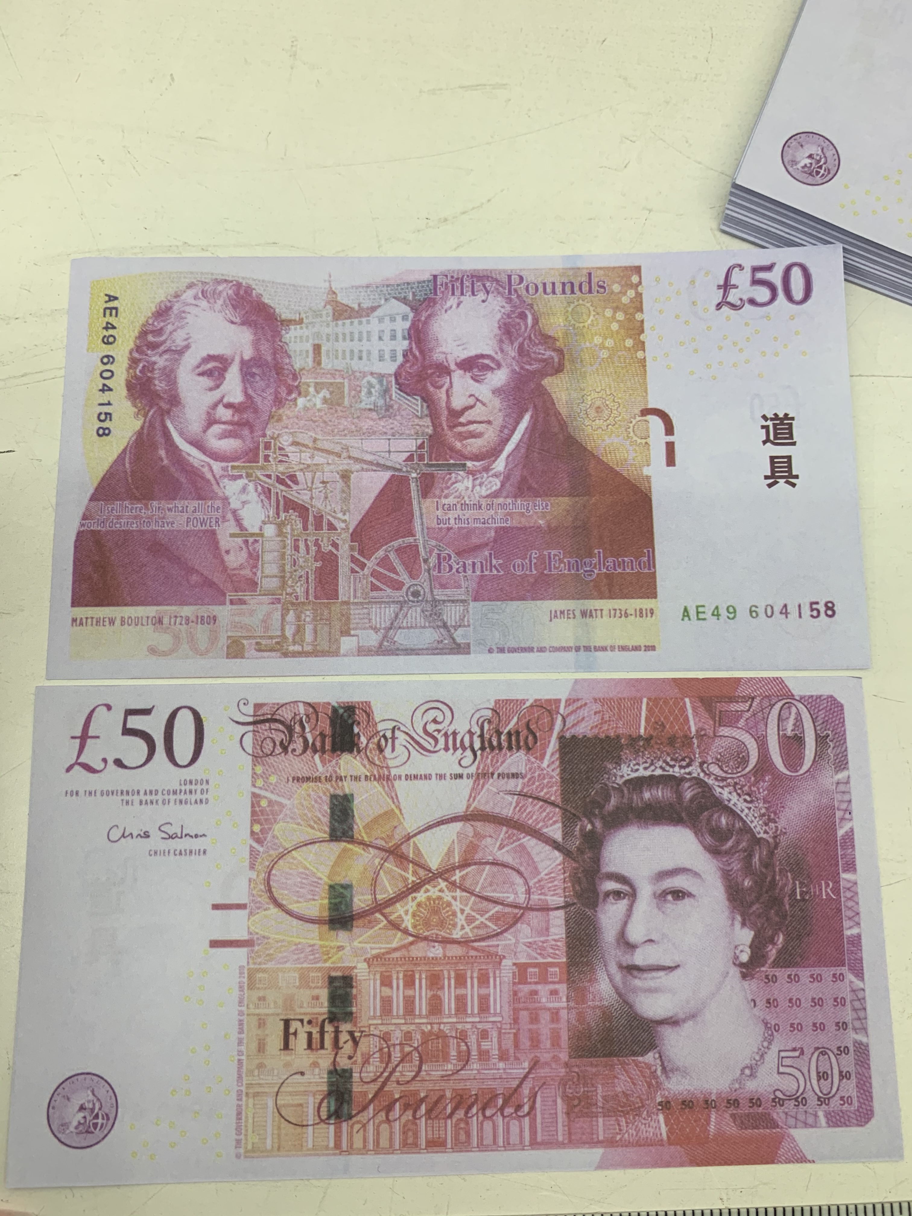 Copy Money Actual 1:2 Size Movie Toys Uk Pounds GBP British 50commemorative Prop Toy For Kids Christmas Gifts Or Video Film Avgeu