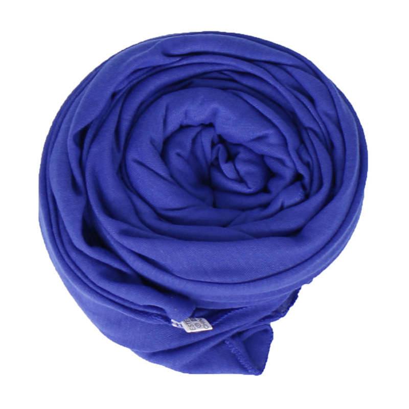 K514 Spring and summer solid color mercerized cotton women's scarf high quality elastic breathable sweat cloth scarf BS82