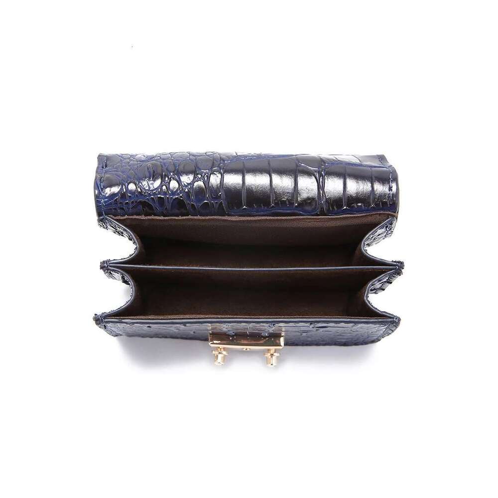 New Minimalist And Fashionable Crocodile Pattern Solid Color Gradient Commuting Convenient Shoulder Bag
