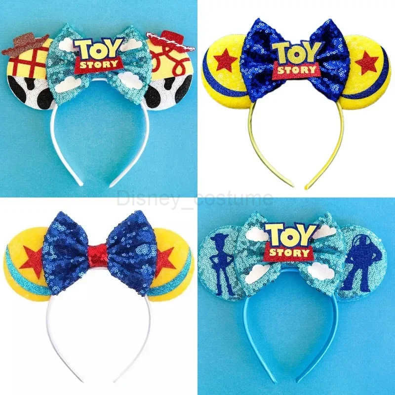 Disney Pixar Car Ear Strap Girls Children Women Bow Lightning McQueen Hair Accessories Pixar 95 Hair Main Ear Strap X250425