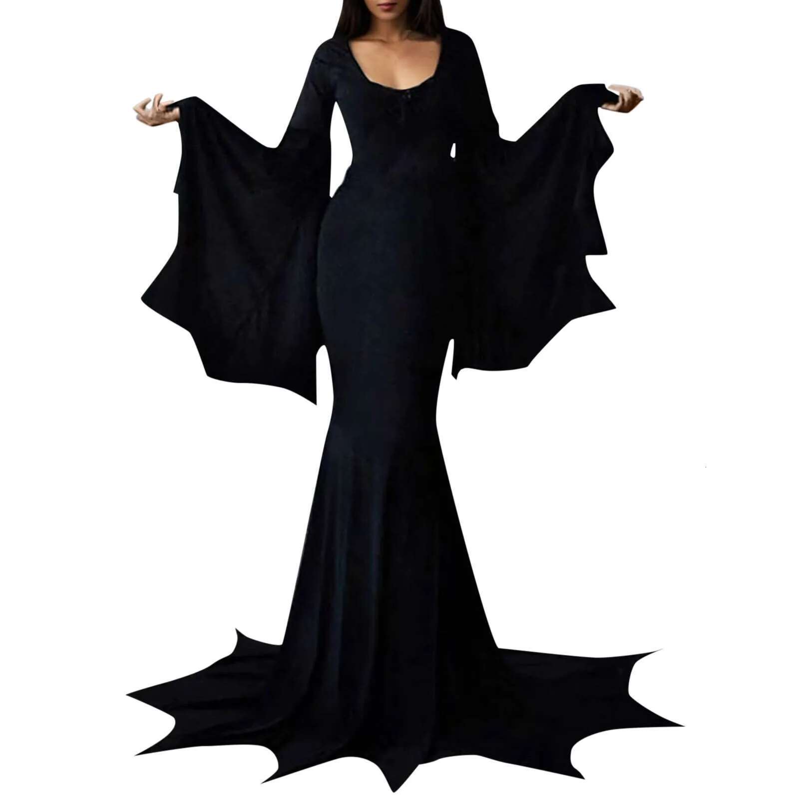 Dongdumaoyi Halloween Gothic Women Dress Long Sleeve High Waist Dresses New Goth Aesthetic S Girl Sexy Slim Party Club