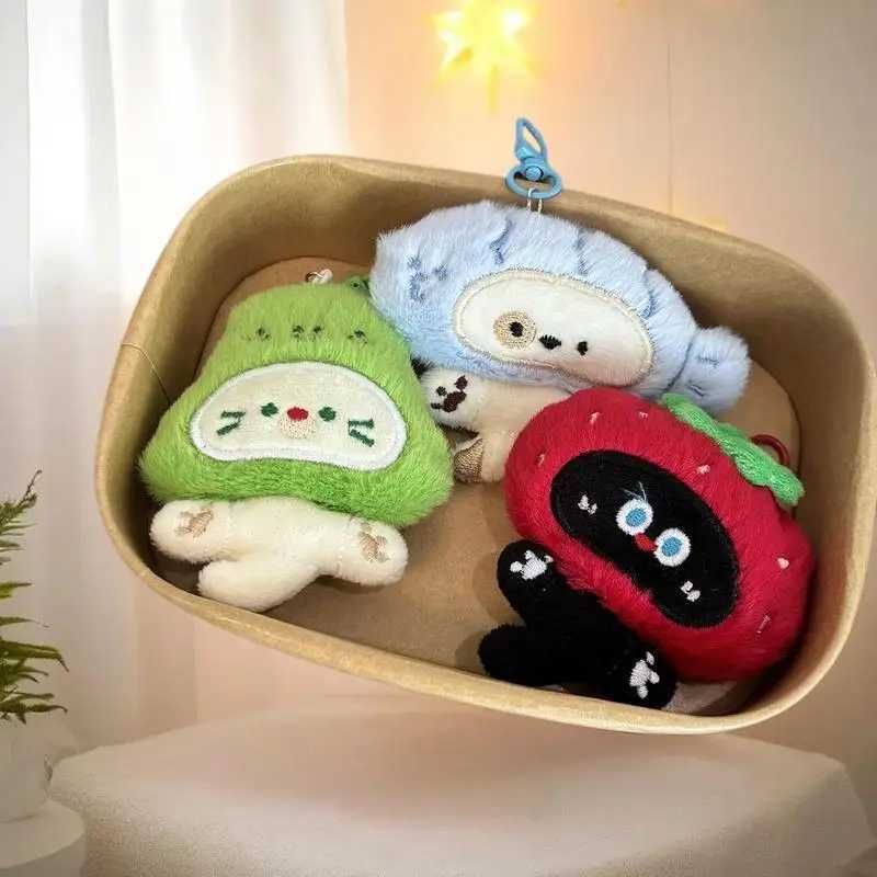 Cute Cartoon Plush Keychain Creative Fashion Pendant Simple All-matching Bag Decoration AccessorieXJ251125