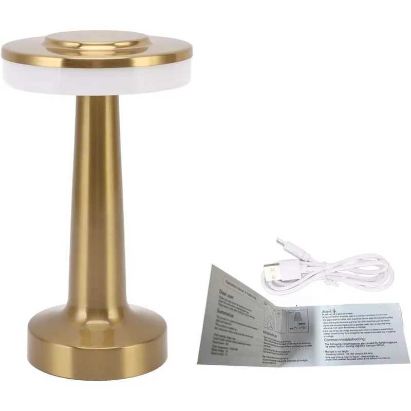 Metal Desk Lamp USB Rechargeable Portable Mood lig Touch Table Lamp Bedside Night Light for Bar KTV Hotel Coffee Shop BedroomM251125