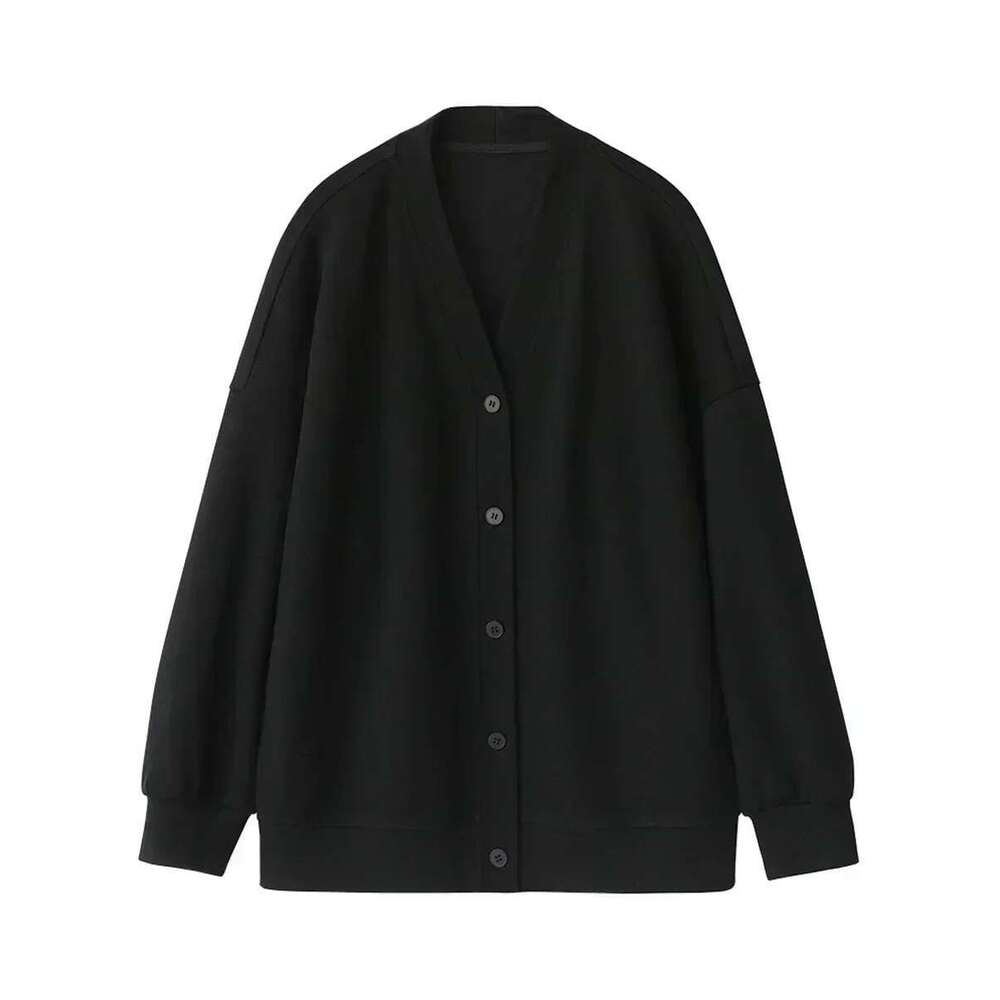 CHIC VEN Korean Autumn Winter Women's Sports Coat Casual Loose V-Neck Sweatshirt For Women Thick Warm Tops Office Lady Female