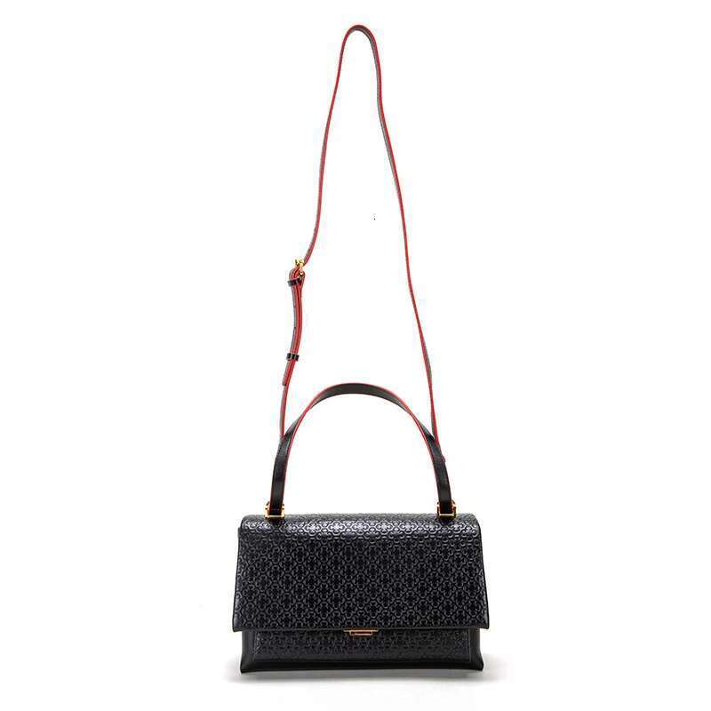Women's Bag New Advanced 100% Leather Soft Female C-Shaped Emed Removable Shoulder Strap Lady Handbag
