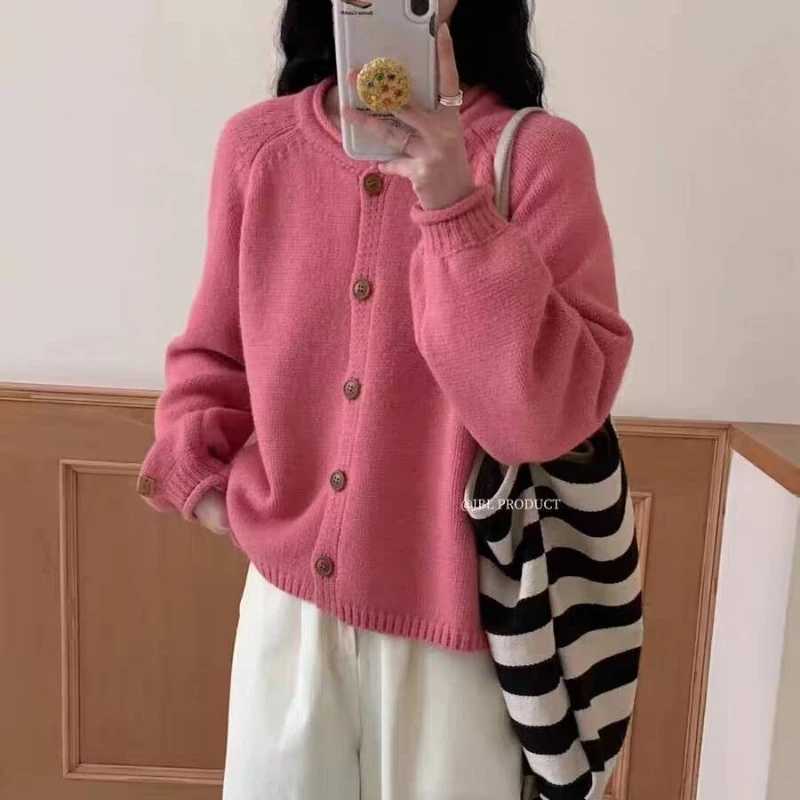 Button Up Cardigan Sweater for Women Cozy Knitted Long Sleeve Single Breasted Sweater Jacket Autumn Winter Casual Chic OutfitT251125