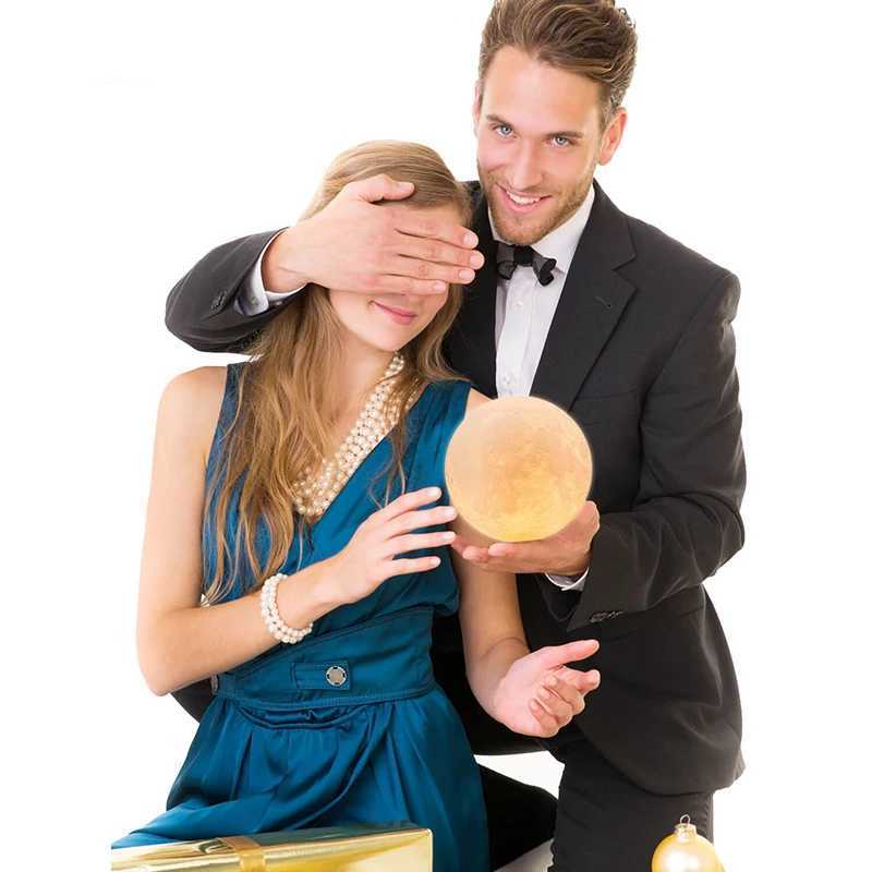 3D LED Moon Lamp Nightlight Fairy Table Bedroom Bedside Cute Kids Night Light for Room Birthday Party Decoration Christmas Gifts C251125