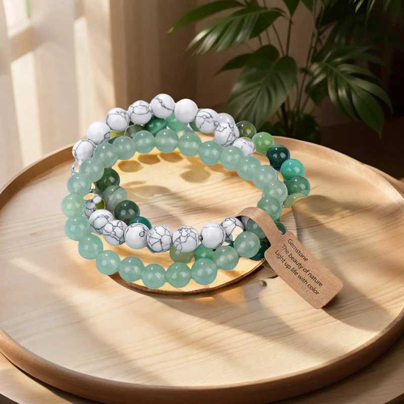 Natural Stone Crystal Beads Semi Precious Womens Bracelet Amethyst Multi Layered Combination Bracelets J251125