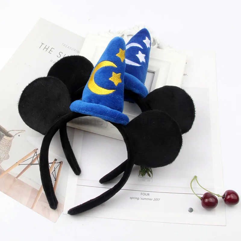 Disney 2015 Mickey Mouse Plush Magic House Disney Headwear Cosplay Decoration Christmas Party Costume Hair Band Adult Children Halloween Part X250425