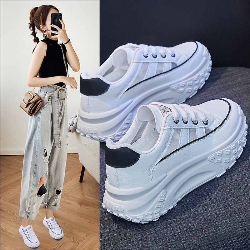 Korean Summer New Dad Women S Instagram Trendy Student Breathable Sports Shoes Thick Sole Elevated Casual Ddmysaturn